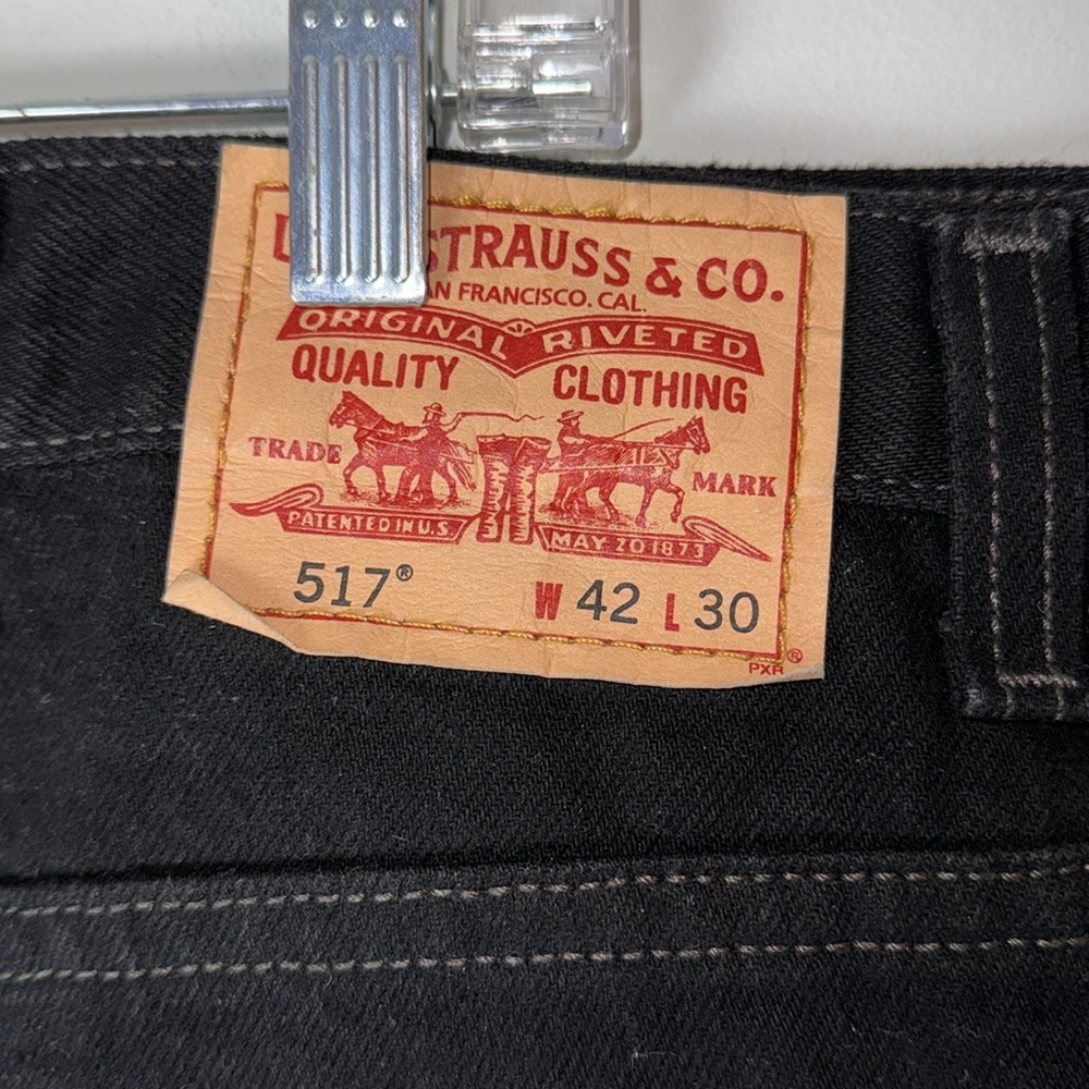 Levi’s Black Bootcut 517 42x30 - Picture 3 of 5